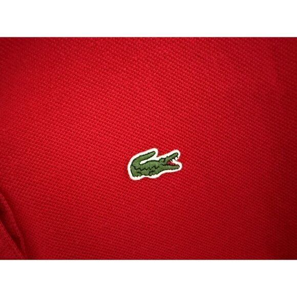 Lacoste Red Polo Shirt Mens Size 44 Classic Fit Short Sleeve Cotton - Picture 3 of 6
